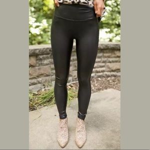 Spanx best selling faux leather leggings size sm